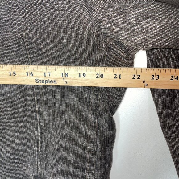 Banana Republic Men's Brown Linen Blend 2-Button Blazer Sports Coat Unstructured - Picture 11 of 16